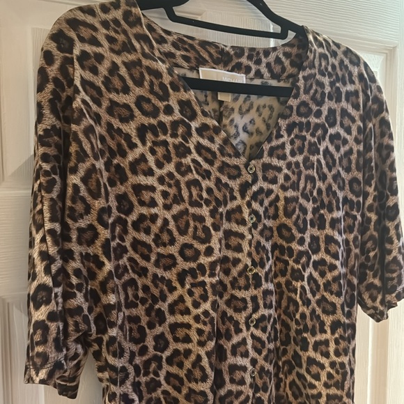 Michael Kors / Leopard Print Top - Picture 2 of 7